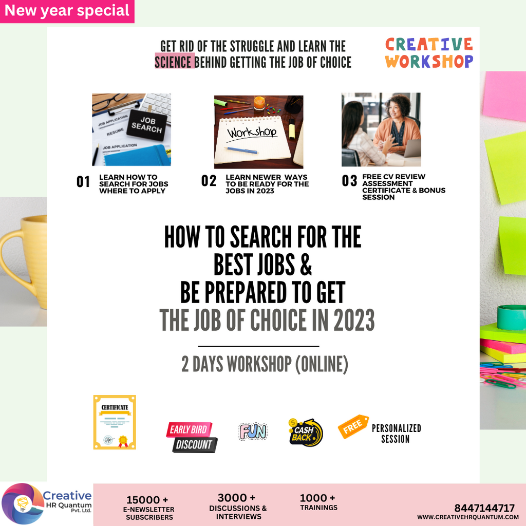 Workshop - Learn how to search and attract the best jobs in 2023 (online)